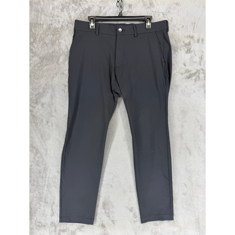 KJUS Men Tailored Fit Golf Pants Charcoal Gray W35 L32 Regular Technical Stretch
